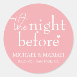 シンプル エレガント 前夜 彩排ディナー ラウンドシール