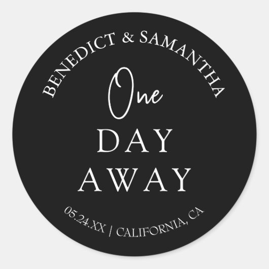 シンプル エレガント 前夜 彩排ディナー ラウンドシール (正面)