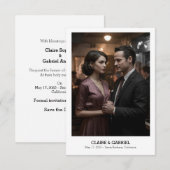 シンプル エレガント 宗教的 テキスト フォト セーブ ザ デート セーブザデート (正面/裏面)