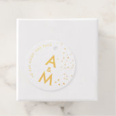 シンプル エレガント 星空 愛のカップル モノグラム フェイバータグ (箱)