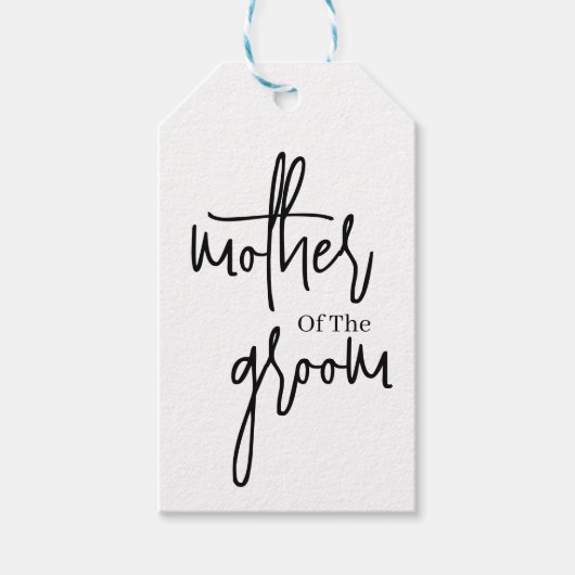 シンプル エレガント 母の日の贈り物 タグ (正面)