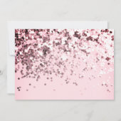 シンプル エレガント 美しい きらきら 私のウェディングパーティー 招待状 (裏面)