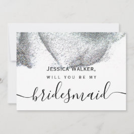 シンプル エレガント 美しい 輝き 私のウェディングパーティー 招待状