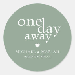 シンプル エレガント 1日を切ったリハーサルディナー ラウンドシール