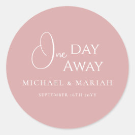 シンプル エレガント 1日を切ったリハーサルディナー ラウンドシール