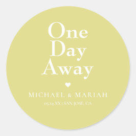 シンプル エレガント 1日を切ったリハーサルディナー ラウンドシール