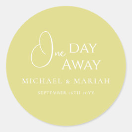 シンプル エレガント 1日を切ったリハーサルディナー ラウンドシール