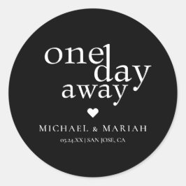 シンプル エレガント 1日を切ったリハーサルディナー ラウンドシール