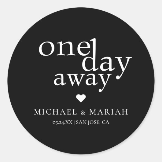 シンプル エレガント 1日を切ったリハーサルディナー ラウンドシール (正面)