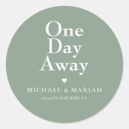 シンプル エレガント 1日を切ったリハーサルディナー ラウンドシール