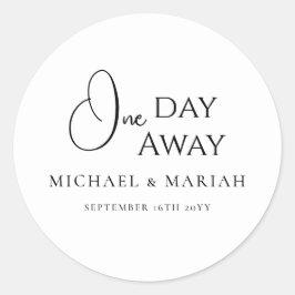 シンプル エレガント 1日を置いてのリハーサルディナー ラウンドシール