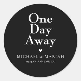 シンプル エレガント 1日前にリハーサルディナー ラウンドシール