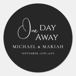 シンプル エレガント 1日前にリハーサルディナー ラウンドシール