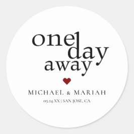 シンプル エレガント 1日前にリハーサルディナー ラウンドシール