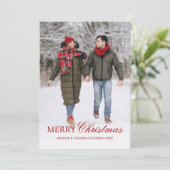 シンプル エレガント 1 枚の写真 白いグラデーション クリスマス (スタンド正面)