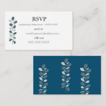 シンプル エレガント RSVP 封入カード