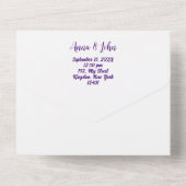 シンプル オールインワン オールインワン招待状 (裏面)