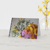 シンプル – カスタマイズ可能なノートカード カード (黄色い花)