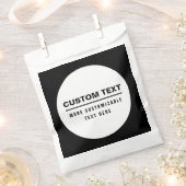 シンプル カスタマイズ可能な テキスト テンプレート フェイバーバッグ (クリップ留めされた状態)