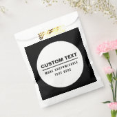 シンプル カスタマイズ可能な テキスト テンプレート フェイバーバッグ (封をした状態)