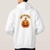 シンプル カスタム ハッピーハロウィン パーカ (裏面)