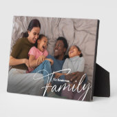 シンプル カスタム ファミリー フォト フォトプラーク (側面)