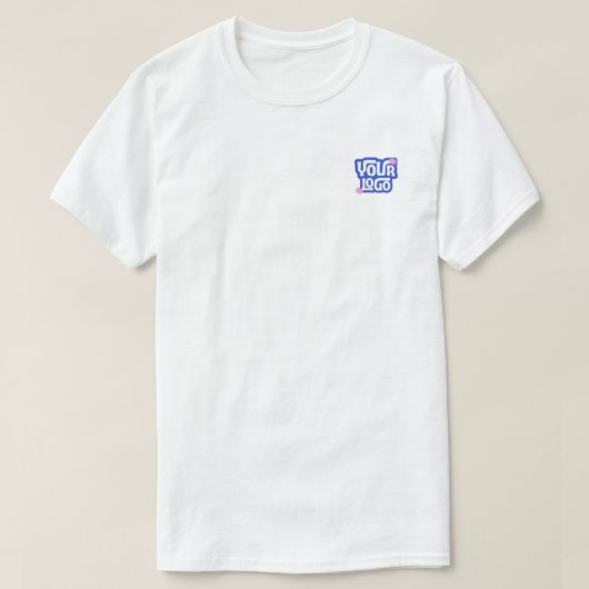 シンプル カスタム 小ロゴ プロモーション Tシャツ (デザイン正面)