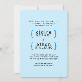 シンプル カラフル ご招待 招待状