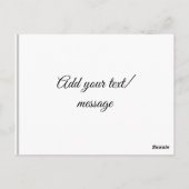 シンプル カラフル ミニマル ラブ 思い出 哀悼 ポストカード (裏面)