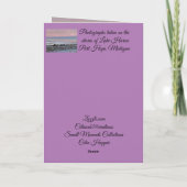 「シンプル」カー感動的ド カード (裏面)