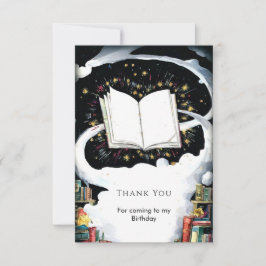 シンプル キッズ フェアリーテイル ストーリーブック バースデー サンキューカード