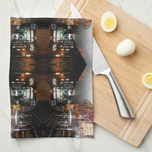 シンプル キッチンタオル (四つ折り)