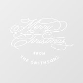 シンプル&キュートエレガントメリークリスマスパーソナライズされた ウィンドウサイン (シート)