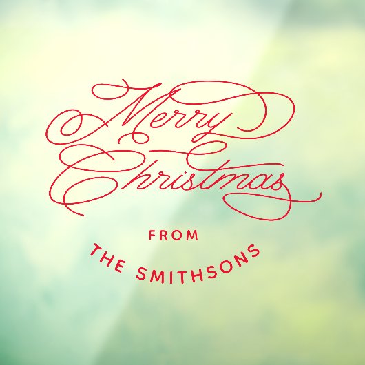 シンプル&キュートエレガントメリークリスマスパーソナライズされた ウィンドウサイン (シート3)