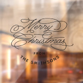 シンプル&キュートエレガントメリークリスマスパーソナライズされた ウィンドウサイン (シート2)