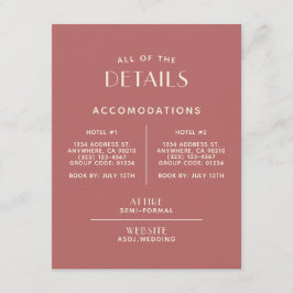 シンプル+クミニマルリーン結婚の詳細 エンクロージャーカード