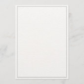 シンプル クラシック ミニマル ウェディング メニュー モダン (裏面)