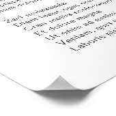 シンプル クラシック モノグラム リース エレガント ポスター (角)