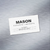 シンプル | クリーム マグネット名刺 (インサイチュ)