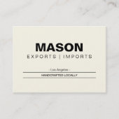 シンプル | クリーム 名刺 (正面)