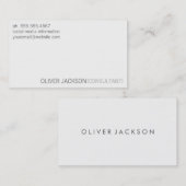 シンプル・クリーンプロフェッショナル 名刺 (正面/裏面)