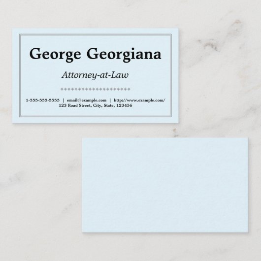 シンプル、クリーンミニマルライン付き縁ど 名刺 (正面/裏面)