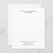 シンプル クリーン エレガント モダン ミニマル ブラック ホワイト (正面/裏面)