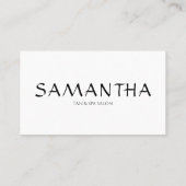 シンプル クリーン シェイプ ロゴ モダン 名刺 (裏面)