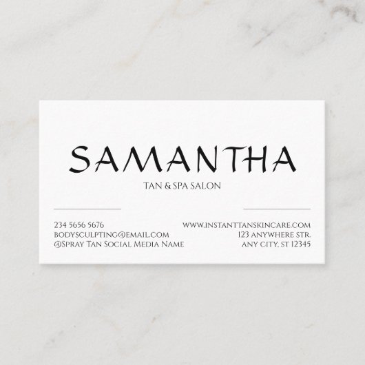 シンプル クリーン シェイプ ロゴ モダン 名刺 (正面)