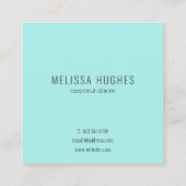 シンプル クリーン ビジネス スクエア アポイントメント カード (裏面)