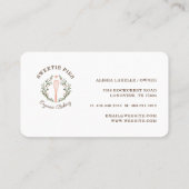 シンプル、クリーン&ミニマルスタイルベーカリーウィスクロゴ 名刺 (裏面)