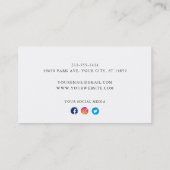 シンプル&クリーン |写真用名刺 名刺 (裏面)