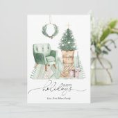 シンプル グリーン コージー クリスマス ルーム フラット (スタンド正面)