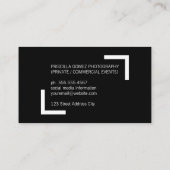 シンプル/コーナーアクセント(白) 名刺 (裏面)